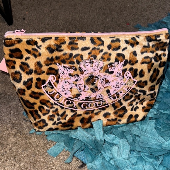Juicy Couture Handbags - Juicy Couture Leopard Print Cosmetic Bag NEW!